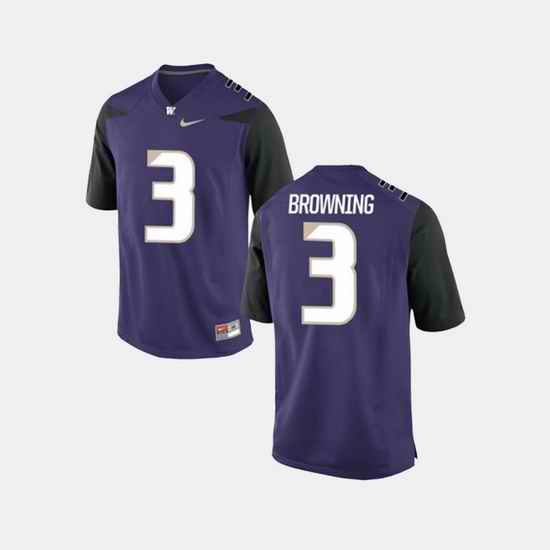 Men Washington Huskies Jake Browning College Football Purple Jersey
